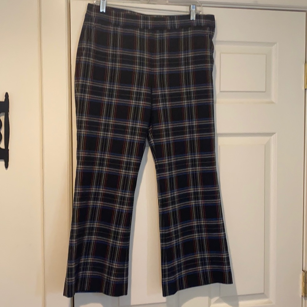 Zara cropped plaid dress pants